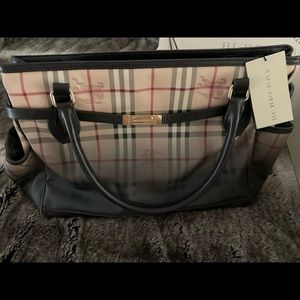 Burberry London Haymarket Medium Bowling Tote